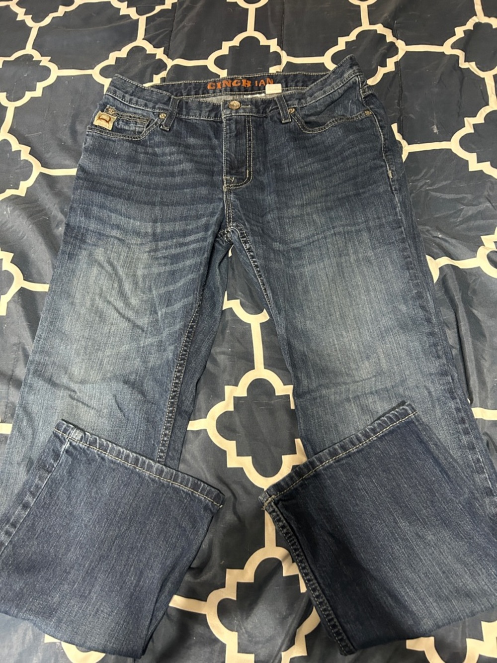 Cinch IAN 32x30 Men's Medium-Dark Blue Bootcut Jeans
